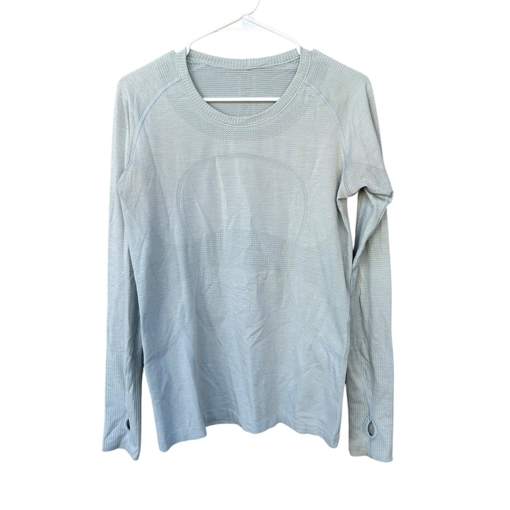 Lululemon Swifty Tech Long Sleeve Shirt - Size 10 - Light Blue